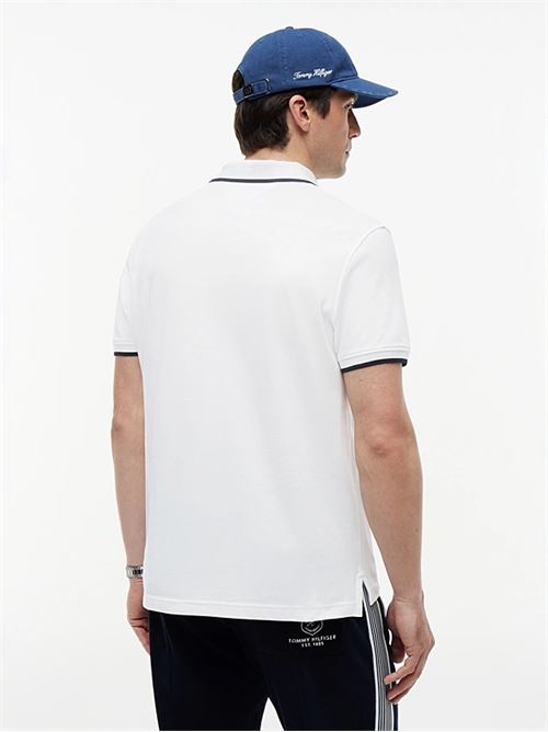 pique undercollar reg polo TOMMY HILFIGER | MW0MW42748YBR
